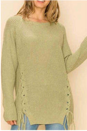 30 OR 36 SLS-E {Believe Me} Light Olive Sweater SALE!! PLUS SIZE 1X/2X  2X/3X