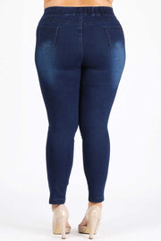 BIN -   {Radiate Confidence} Distressed Jeggings EXTENDED PLUS SIZE 4X/5X  5X/6X