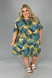 30 PSS-E {Go Wild} Multi Color Printed Dress EXTENDED PLUS 3X 4X 5X