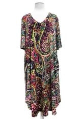 95 PSS {Signs Of Paisley} Multi-Color Paisley Dress EXTENDED PLUS SIZE 3X 4X 5X